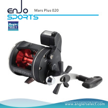 Angler Select Mars Plus Cuerpo de plástico 2 + 1 Rodamiento de la manija de la derecha Pescando en mar Pesca Trolling Reel Fishing Tackle (Mars Plus 020)